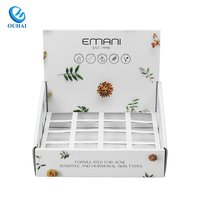 Boîte d'affichage de comptoir en carton personnalisé de conception gratuite support de maquillage en papier unitaire support d'affichage de papier cosmétique en carton pour cils