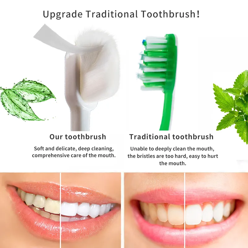 Toothbrushes Extra Soft Toothbrush For Sensitive Gums And Teeth. Micro Nano Toothbrushes With 20000 Bristle Toothbrush