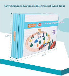 Juguete de tren de pista eléctrica con motor de tanque de Thomas the de madera-Juguete de ranura de juguetes ferroviarios para el desarrollo intelectual y la diversión de los niños - Product Image 6