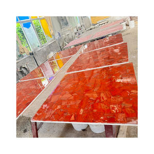 <span class=keywords><strong>Venta</strong></span> al por mayor de baldosas de mármol rojo pulido natural rubí jaspe cuarzo piedra - Product Image 2