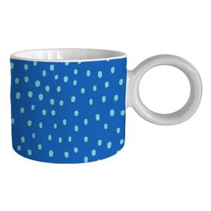 Tasses à expresso en céramique à motif bleu du fabricant chinois, mugs à café en porcelaine, poterie pour cadeaux d'affaires - Product Image 4