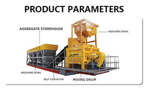Centrale à béton mobile industrielle automatique commerciale de petite capacité à prix avantageux pour la vente - Product Image 5