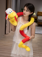 Serpiente del zodiaco chino Tipo de dibujos animados Juguetes suaves para Feliz Año Nuevo Regalo Serpiente de peluche
