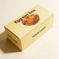Boîte en gros pour tartelettes aux œufs, boîte personnalisée pour gâteaux de boulangerie, boîte en papier pour tartelettes aux œufs, emballage pour snacks et biscuits