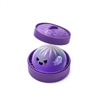 Best-seller transfrontalier : Jouet anti-stress en forme de boulette vapeur souple, design fantôme sur le thème d'Halloween, 85 cm, boîte couleur, unisexe