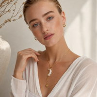 Ensemble collier et boucles d'oreilles Dreamshow en forme de coquillage, plaqué or, acier inoxydable, bijoux fantaisie irréguliers à thème océan, accessoires pour femmes