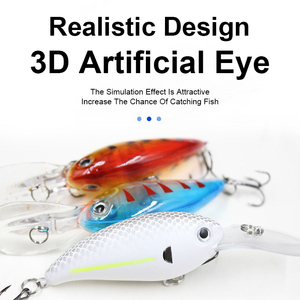 Esche Artificiali Rigide da Pesca 10cm 15g, Crankbait Galleggiante in Plastica, Esca per Jigging - Product Image 5