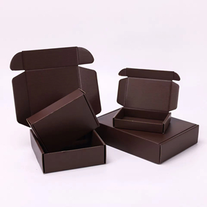 Boîtes rigides écologiques marron, résistantes, avec impression multicolore, forme personnalisable, en carton kraft, logo personnalisé - Product Image 3