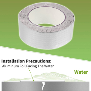 Ruban adhésif butyle en aluminium imperméable pour réparation de camping-cars, piscines, bassins, vitres, toitures EDPM et patchs anti-fuites pour bateaux - Product Image 5