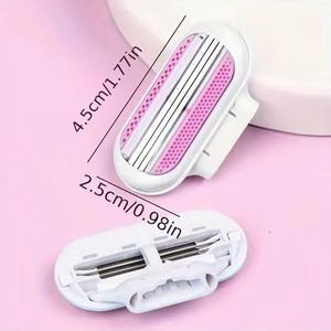 Set di rasoio per la rimozione dei capelli da donna a tre strati all'ingrosso della fabbrica per uso femminile - Product Image 5