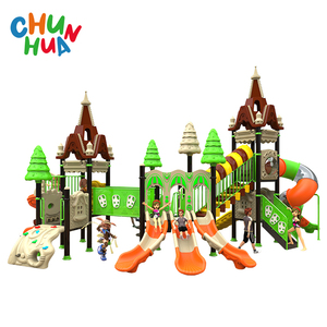 <span class=keywords><strong>Grand</strong></span> arc-en-ciel coloré équipement de terrain de jeu pour enfants jeux de plein air ensembles de diapositives en plastique - Product Image 3