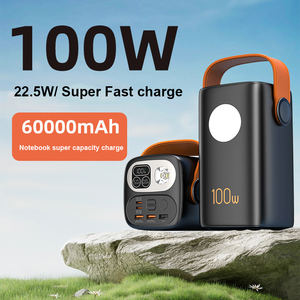 Banco de Energía Portátil para Laptop de 60000mAh, Cargador Rápido Pd22.5W, Estación de Energía de 100W con Luz LED para Camping - Product Image 3