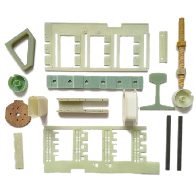 G10 Epoxy Electrical Insulation Materials Green Color Epoxy Fiber Glass Components
