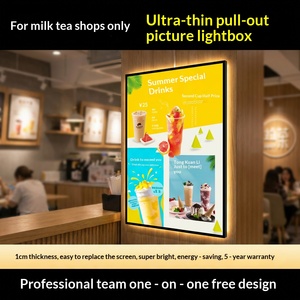 Caja de Luz para Dibujar, Ultrafina, de Vidrio Templado, Letrero Luminoso LED, Cartel Luminoso, Menú, Tablero de Exhibición Personalizado, Negro - Product Image 3