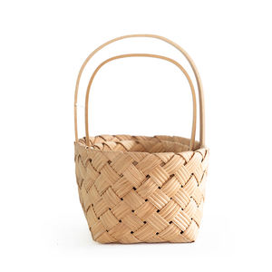 인기 맞춤형 버드나무 수공예 피크닉 바구니 가정용 버드나무 과일 바구니 - Product Image 3