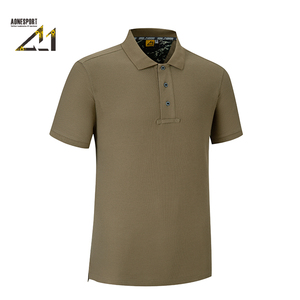 เสื้อโปโลแขนสั้นผ้าฝ้ายทอเนื้อแน่นสำหรับผู้ชาย A-1 แห้งเร็ว ระบายอากาศได้ดี เหมาะสำหรับใส่กลางแจ้ง - Product Image 4