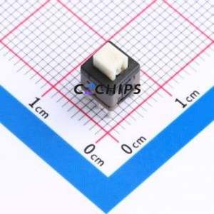 PS-6824DVA-6PL Push Button Switch Through hole Component (THT) Switch Self-Locking Rectangle Plunger 500mA 24V - Product Image 1