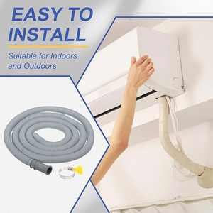 ท่อระบายน้ำคอนเดนเสทแบบยืดหยุ่นเคลือบพีวีซีสองชั้น ท่อโค้งงอแบบมีลอน ท่อโค้งงอแบบมีลอนสำหรับงานไฟฟ้า - Product Image 3