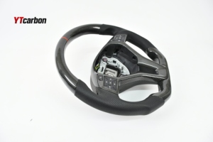 YTcarbon pour GLA45 X156 <span class=keywords><strong>AMG</strong></span> personnalisé tout <span class=keywords><strong>nouveau</strong></span> Style de course véritable <span class=keywords><strong>volant</strong></span> en Fiber de carbone - Product Image 5