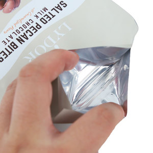 Sacs d'emballage en plastique imprimés personnalisés de 300g 500g de caramel d'amande noix de pécan de casse-croûte de noix pour des noix noyau d'arachide noix de cajou amande - Product Image 3