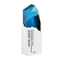 Trophée en acrylique de haute qualité avec logo personnalisé gravé, plaque de récompense pour cérémonie, promotion d'entreprise