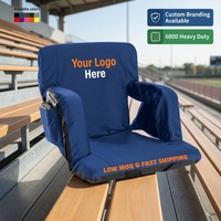 Chaise de stade en gros pour gradins, logo personnalisé, siège de stade rembourré en Oxford 600D avec support dorsal, pliable et portable