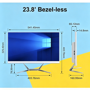 Mini-PC Monoblock I9 9900K 24-Zoll Touchscreen Gaming All-in-One Desktop-Computer <span class=keywords><strong>Windows</strong></span> 10 SSD/HDD 4GB-32GB <span class=keywords><strong>RAM</strong></span> Silber/Schwarz - Product Image 6