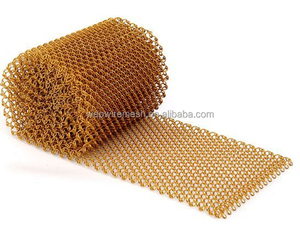 Cortina Metálica Decorativa de Malla de Alambre en Espiral, Cadena Flexible de Eslabones Metálicos - Product Image 3