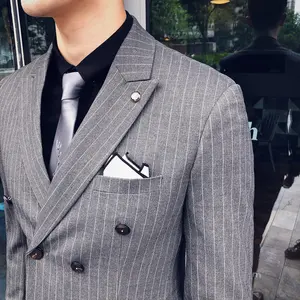 SD nach Maß Maßge schneiderte hand gefertigte einzigartige Design Luxus qualität Slim Fit Wolle Zweireiher Business Formal Anzug für Männer