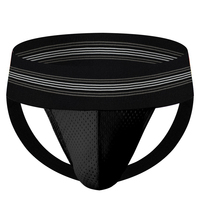 Jockstrap Extra Ancho para Hombre con Cintura de 7.5cm, Cinturón de Algodón y Elastano, Malla Tejida, 85% Nailon, 15% Spandex, Servicio OEM, Ropa Interior