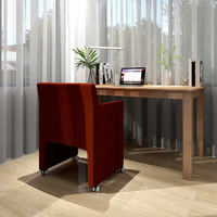 Chaise de bureau pivotante moderne en tissu PU rembourrée pour la maison, le bureau, l'hôpital, le salon, la chambre à coucher, la salle à manger - Vente directe d'usine
