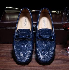 Nuove scarpe da uomo personalizzabili in pelle primavera mocassini di buona qualità con motivo a coccodrillo scarpe alla moda da uomo di grandi dimensioni - Product Image 4
