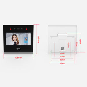 Système de pointage et de présence biométrique par reconnaissance faciale avec lecteur de carte de 4 pouces - Product Image 1