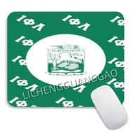 Tapis de souris pratique Iota Phi Lambda, carré, base en caoutchouc antidérapante, tapis de bureau, surface lisse, tapis de souris pour ordinateur, accessoires pour la maison