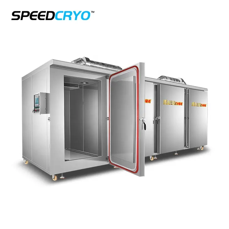 Liquid Nitrogen Industrial Freezer, IQF Flash Freeze Machine, Cryogenic Frozen Freezer Shock Blast Freezer for Fish