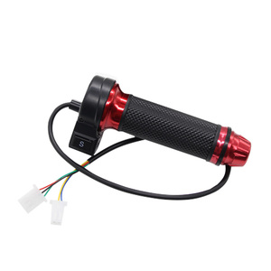 <span class=keywords><strong>Mango</strong></span> de giro de velocidad variable con interruptor para motocicleta, color rojo y rosa, Little Monkey - Product Image 5