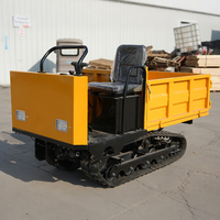 Multifunktionaler 1,5-Tonnen-Raupendumper, Baumaschine, Mini-Raupendumper mit Hydraulischer Hebefunktion, Diesel-Raupendumper