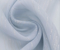 Tissu de luxe tissé en polyester 75D 100% plissé effet cristal argenté pour garçons, anti-statique, léger et de haute qualité, vente en gros