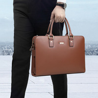 Sacs en cuir véritable avec logo personnalisé en gros, service OEM, mallette de grande capacité pour ordinateur portable, sac de bureau portable