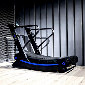 Tapis de course commercial non motorisé pour salle de sport, studio privé, <span class=keywords><strong>domicile</strong></span> – Courbe mécanique sans assistance pour la marche, avec suivi de fréquence cardiaque et calories - Product Image 3