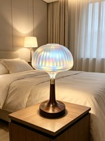 Lampe de table de style simple, lampe de table à projection d'ambiance, lumière LED du soir, télécommande pour salon, chambre à coucher