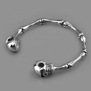 Brazalete de Acero Inoxidable con Diseños de Calaveras Fantasma para Hombre, Precio al por Mayor - Product Image 2