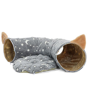 Tunnel pour chat pliable, facile à installer et à ranger, parfait pour encourager les chats timides ou paresseux à être plus actifs - Product Image 1