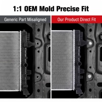 Radiateur d'eau en aluminium Topzonauto de qualité OEM 21460-5NA0A 21410-5NA0A pour système de refroidissement automobile Infiniti QX50