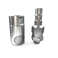 RBE 19.1105 Raccords rapides hydrauliques 1/2 en acier inoxydable, accouplement rapide à déconnexion haute pression