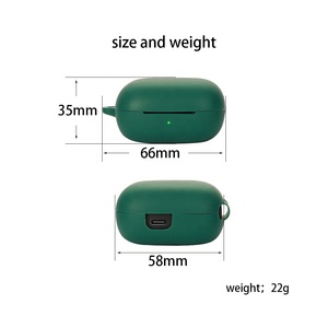 Funda protectora de silicona blanda para auriculares <span class=keywords><strong>QCY</strong></span> T13 <span class=keywords><strong>ANC</strong></span>, accesorios inalámbricos, muestras gratis - Product Image 4