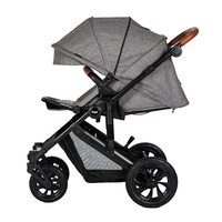 Poussettes de créateur 4 en 1 Poussette de luxe en cuir