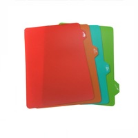 Planche à découper en PP, lot de 4, fournie par l'usine, planche à découper en plastique flexible pour la cuisine, multifonctionnelle, pour découpe classifiée, en stock