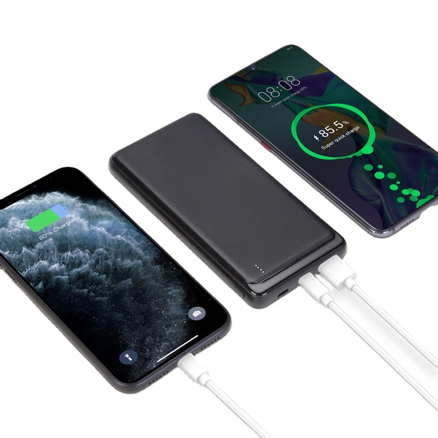 10000mAh Ultra-Slim Universal Keychain Graphene Power Bank Docking Station Portable 10W EU/US/AU/UK Micro USB Double USB