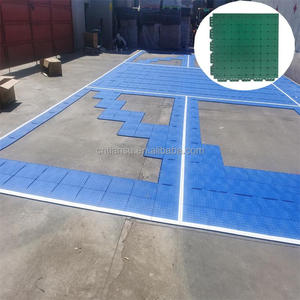 Baldosas de suelo entrelazadas para cancha de baloncesto profesional móvil TPV suelo para deportes al aire libre - Product Image 5